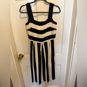 Garnet Hill black and white striped dress. Only worn once and in great condition